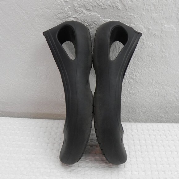 Crocs Kadee Black Ballet Flats Slip-On Round Toe Lightweight Rubber Women's Sz 9 - Picture 8 of 10
